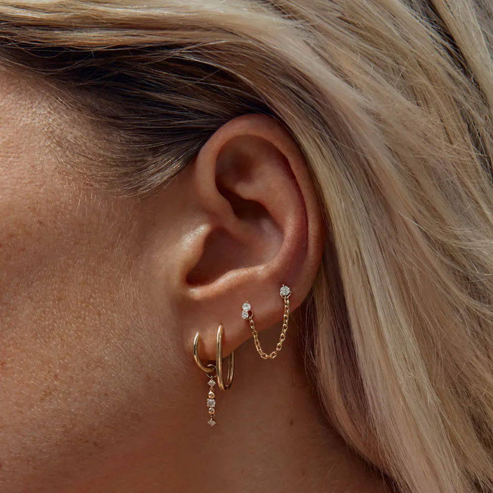 Earring Connector Chain in 10k Gold