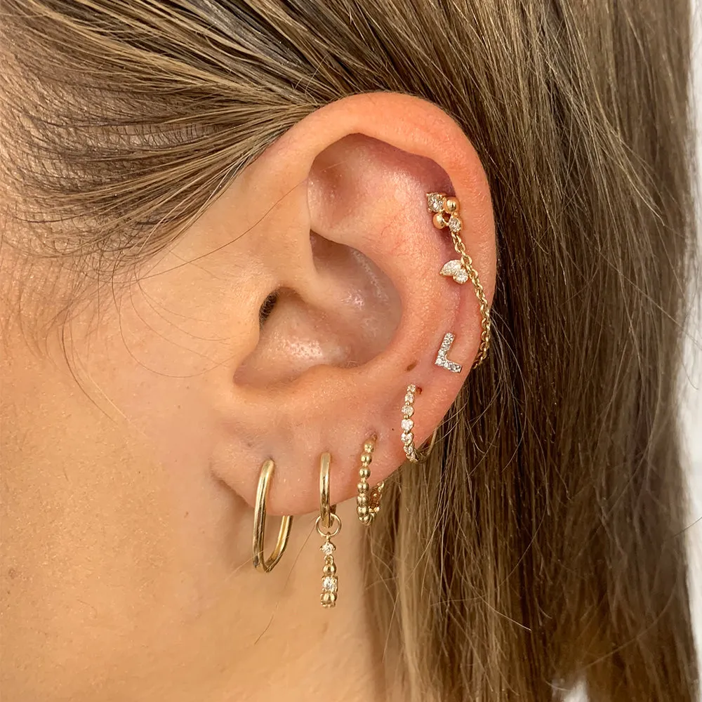 Earring Connector Chain in 10k Gold