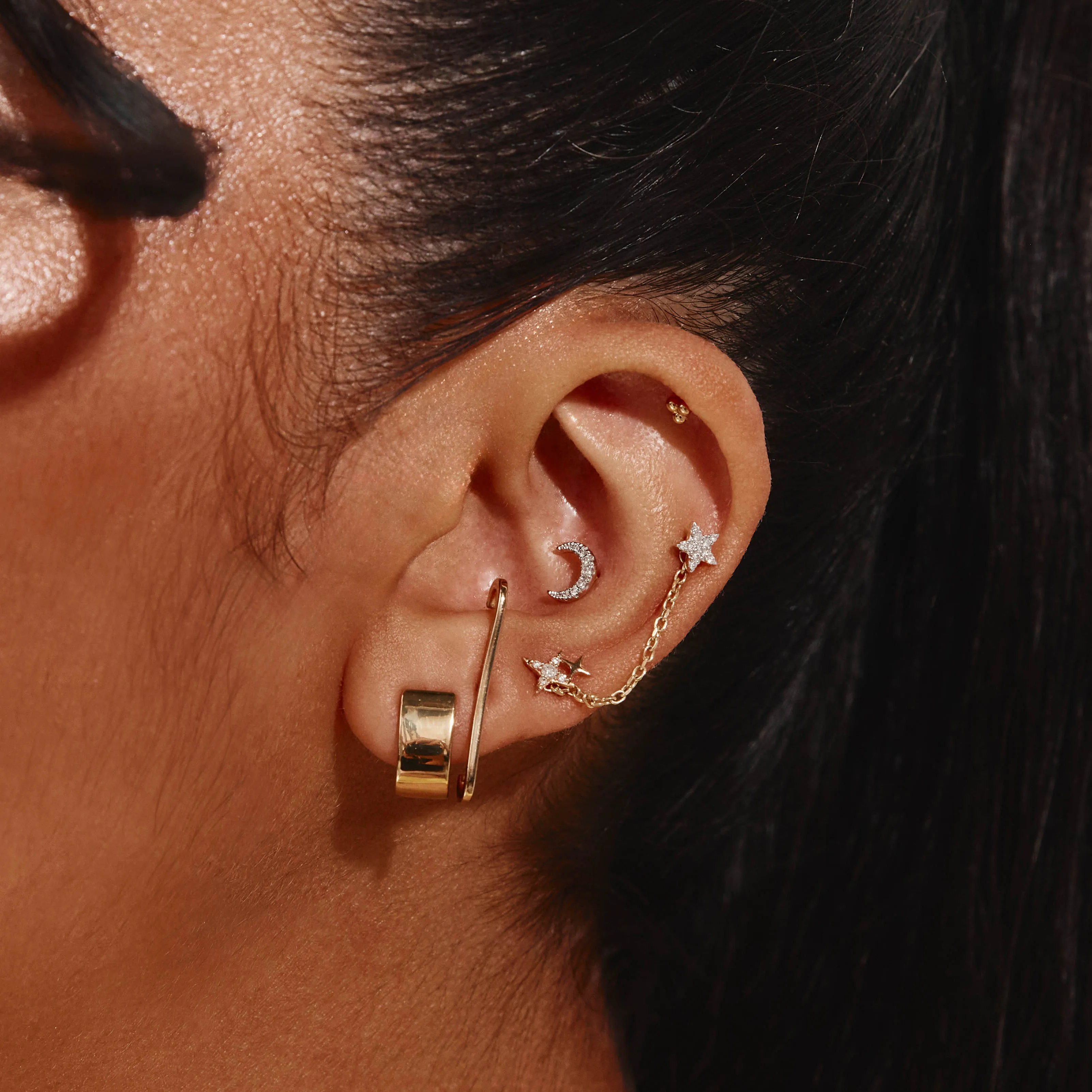 Earring Connector Chain in 10k Gold