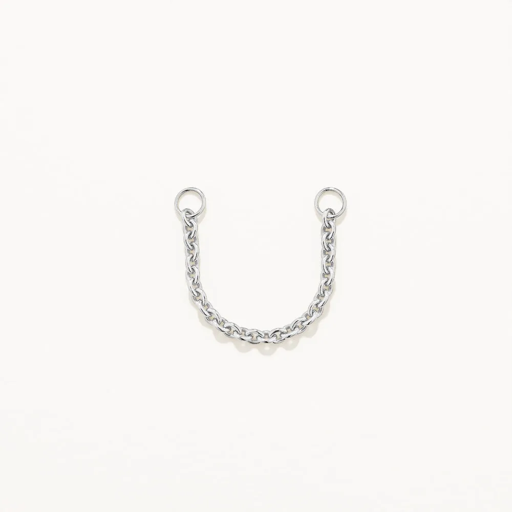 Earring Connector Chain in Silver