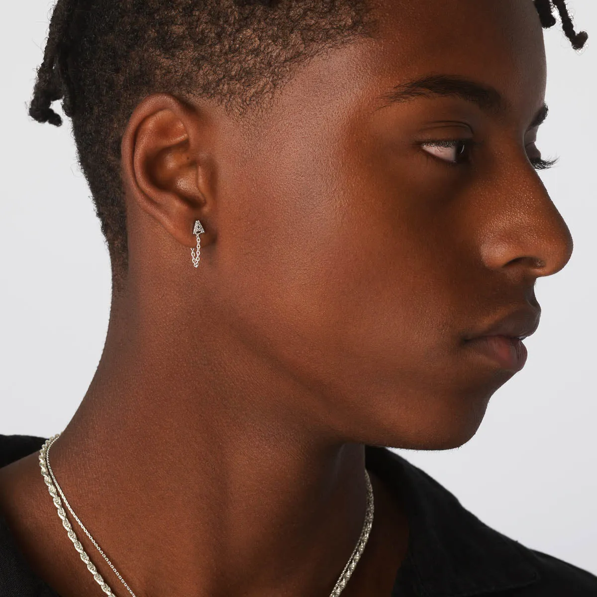 Earring Connector Chain in Silver