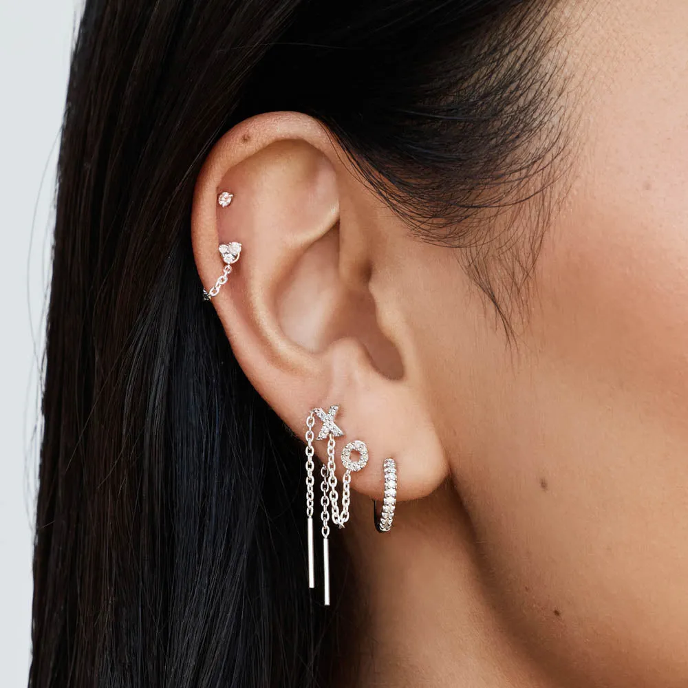 Earring Connector Chain in Silver