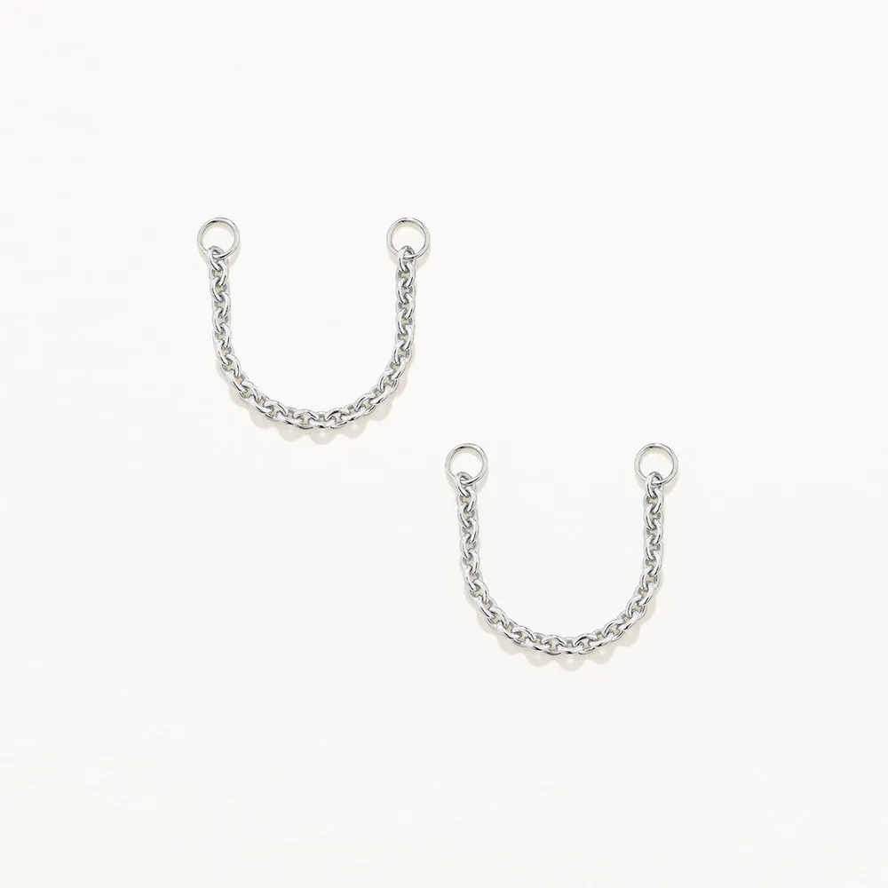 Earring Connector Chain in Silver