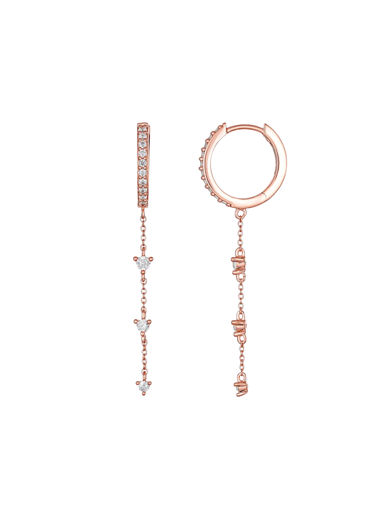 Georgini Heirloom Loved Earrings - Rose Gold