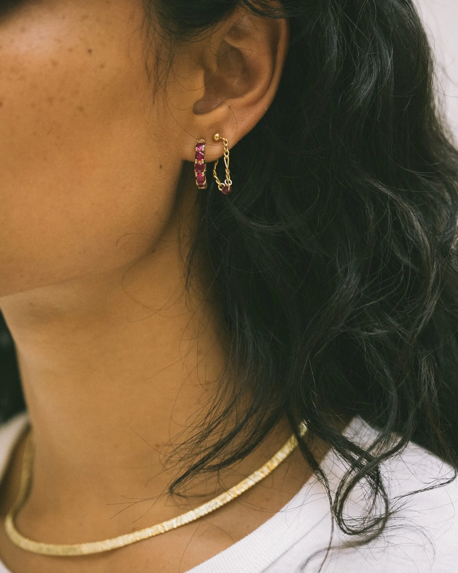 Goldfilled Stud Figaro Chain