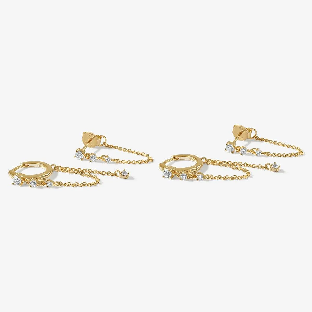 Jenneth chain earring set