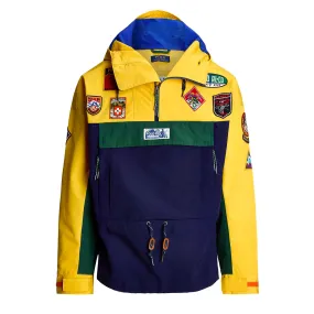 Polo Ralph Lauren Graphic Hooded Pullover Jacket Yellow/Green/Navy